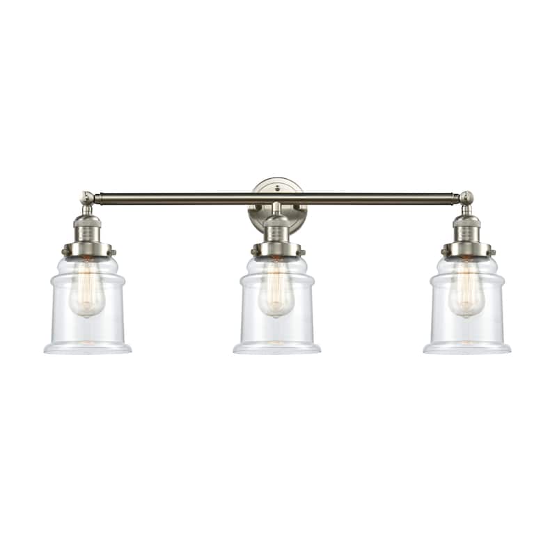Innovations Lighting Canton 3 Light 30" Wide Bathroom Vanity Light - Brushed Satin Nickel / Clear