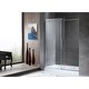 preview thumbnail 7 of 36, ANZZI Leon Brushed Nickel 48" x 76" Frameless Sliding Shower Door