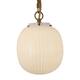 Option Brushed Gold / Glossy Ribbed Opal Glass