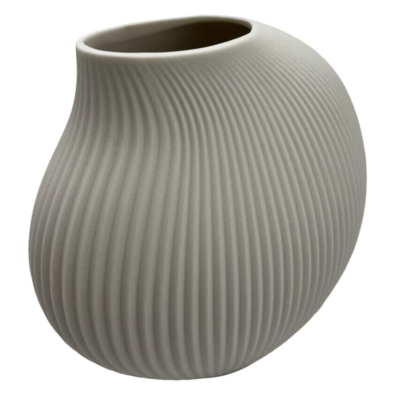 7 Inch Wide Modern Ceramic Vase for Flowers