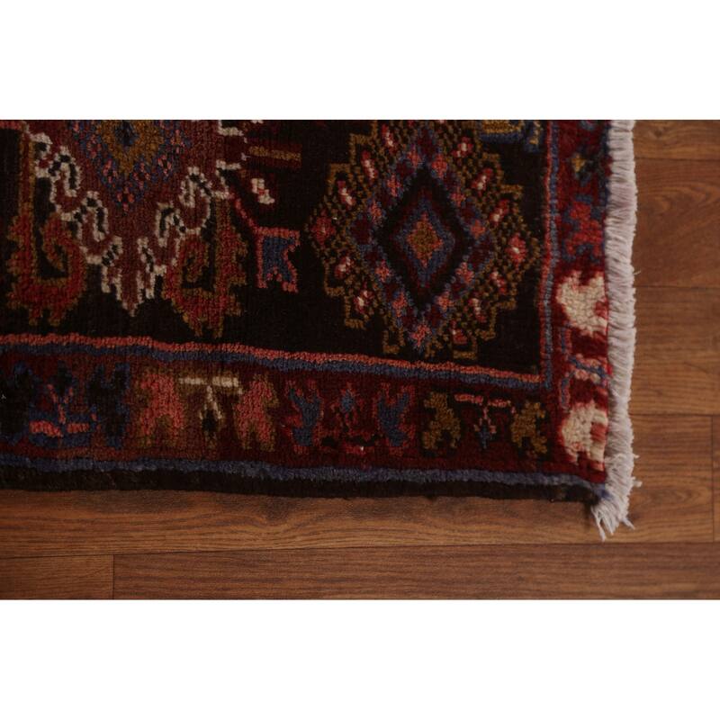Vintage Vegetable Dye Heriz Persian Area Rug Wool Hand-knotted Carpet - 9'10" x 13'0"