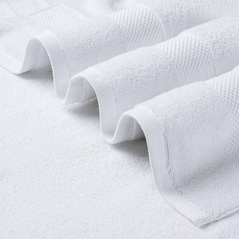 Delara Organic Cotton Feather Touch Quick Dry 650 GSM Hand Towel, 20"X30"
