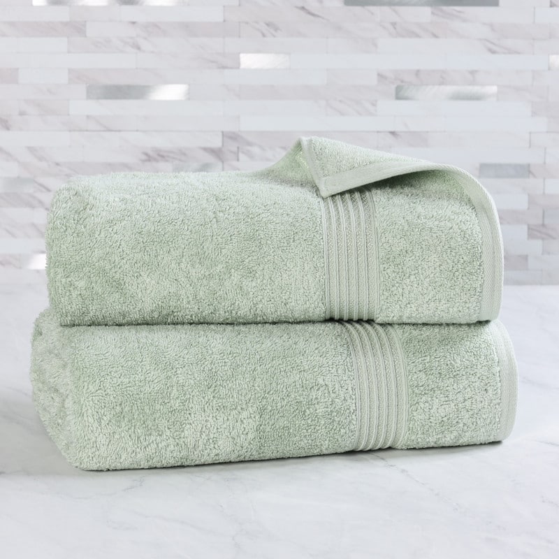 Superior Heritage Egyptian Cotton Absorbent Bath Sheet Set of 2