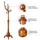 preview thumbnail 124 of 140, Tree-branch Rubberwood Freestanding Coat Rack with Hooks