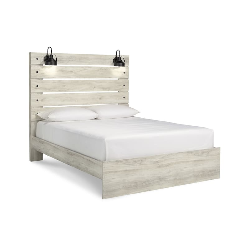 Cambeck Whitewash Panel Bed