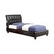 preview thumbnail 4 of 2, Rova Contemporary Faux Leather Upholstered Tufted Platform Bed by Furniture of America