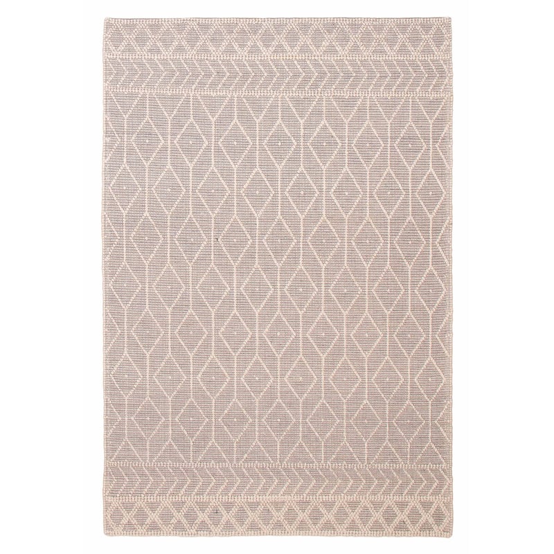 ECARPETGALLERY Braid weave Sienna Grey Wool Rug - 6'0 x 9'0 - Grey - 6'0 x 9'0