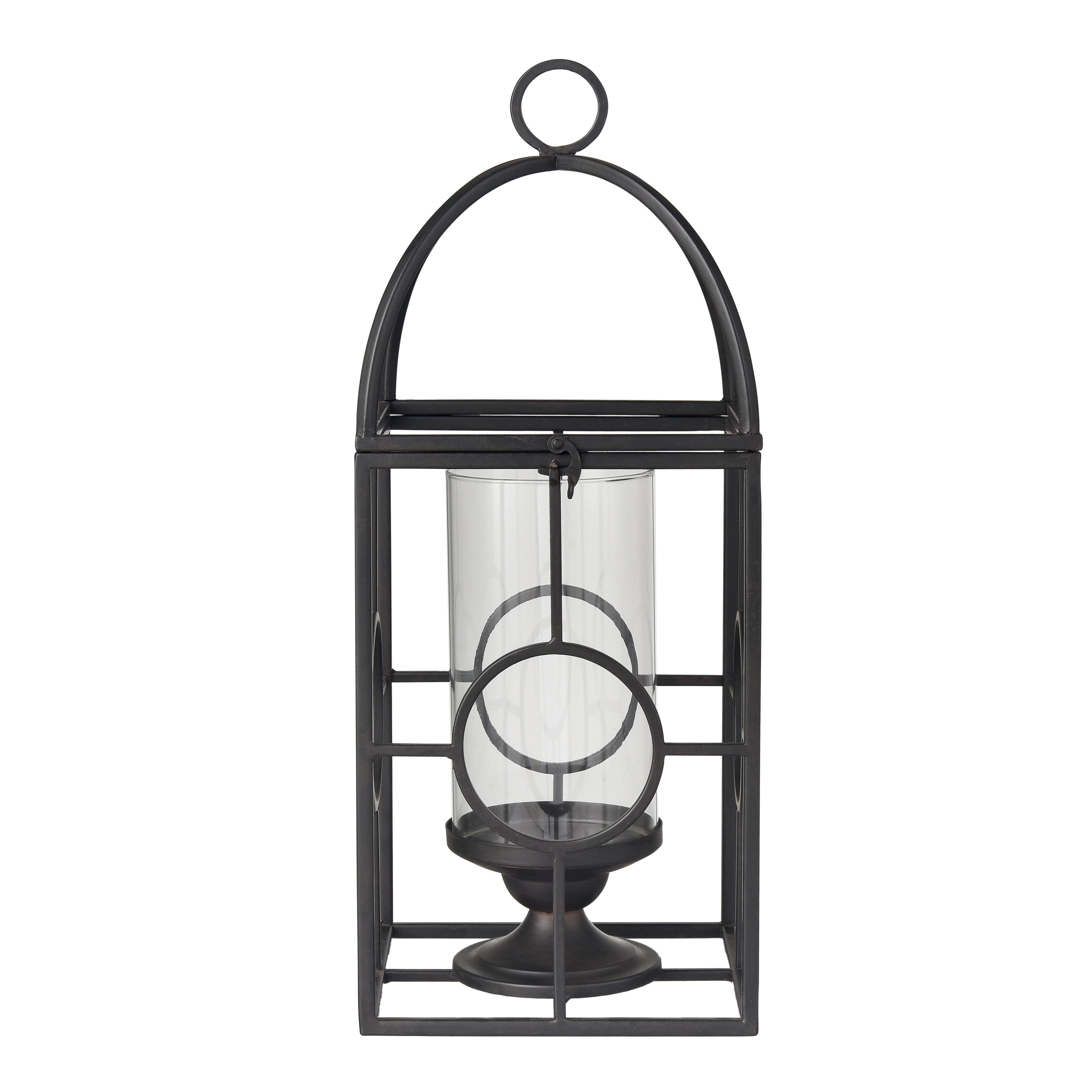 Atlas Earl Rectangular Metal Cage Candle Lantern - 17.25 inch H