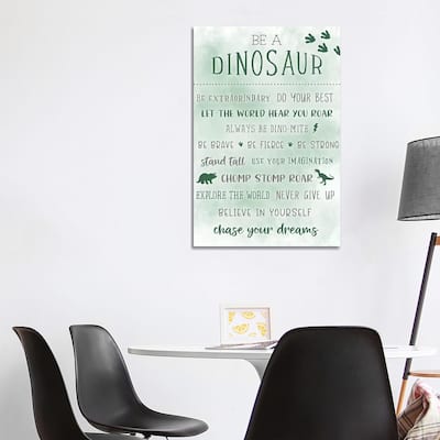 iCanvas "Be A Dinosaur" by Natalie Carpentieri Canvas Print