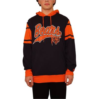 STARTER Mens Chicago Bears Pullover Hoodie Sweatshirt,, Blue, Large