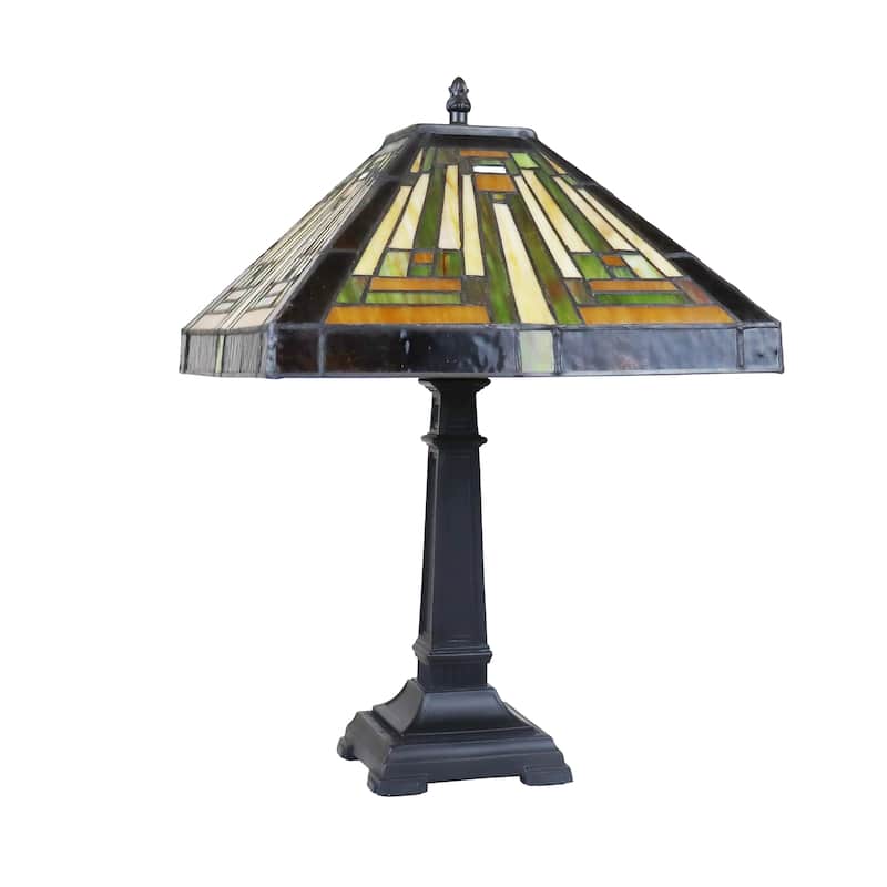 Tiffany Style Mission Design 1-light Blackish Bronze Table Lamp