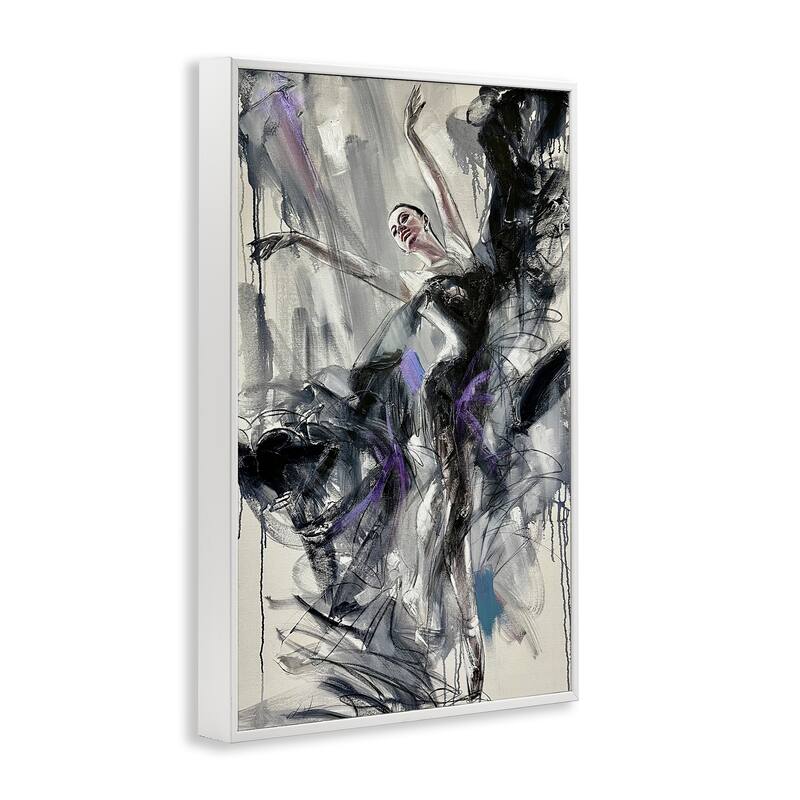 Stupell Abstract Elegance Dancer Framed Giclee Art Design By Lucille Lee