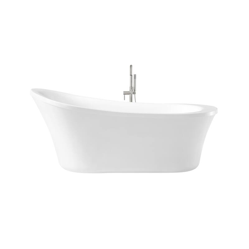 Ove Decors Rachel Freestanding 70 in Bathtub with Athena Faucet