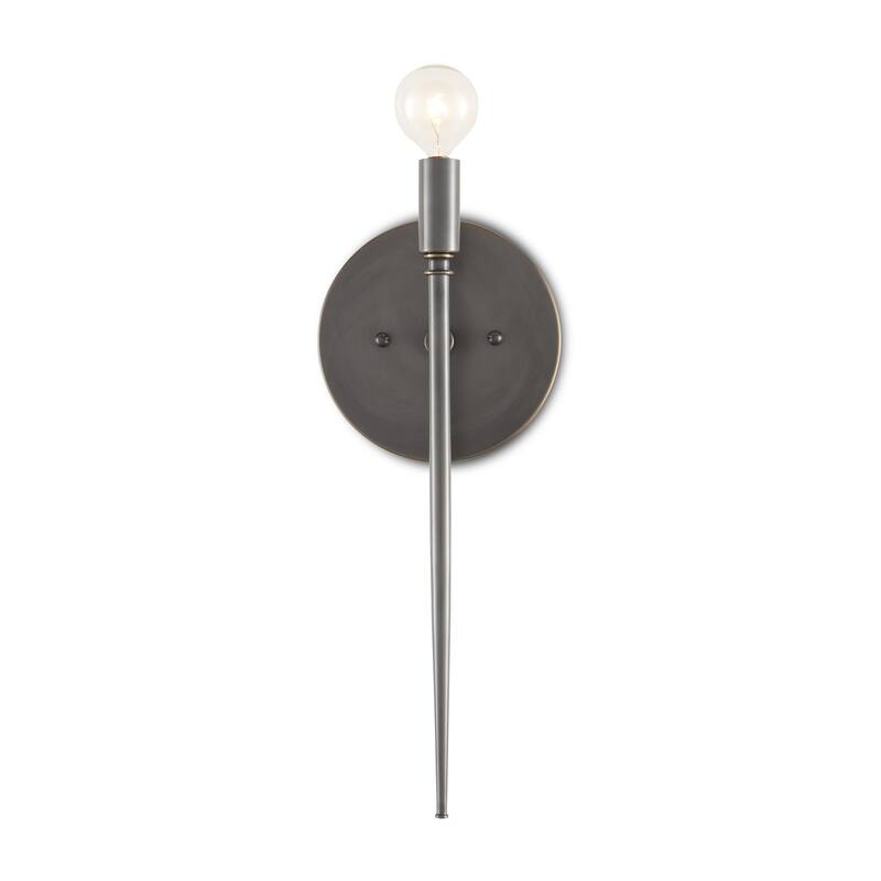 Currey & Company Bel Canto 1-Light Bronze Wall Sconce - 15.125"h x 6"w x 3.75"d - 15.125"h x 6"w x 3.75"d - Oil Rubbed Bronze