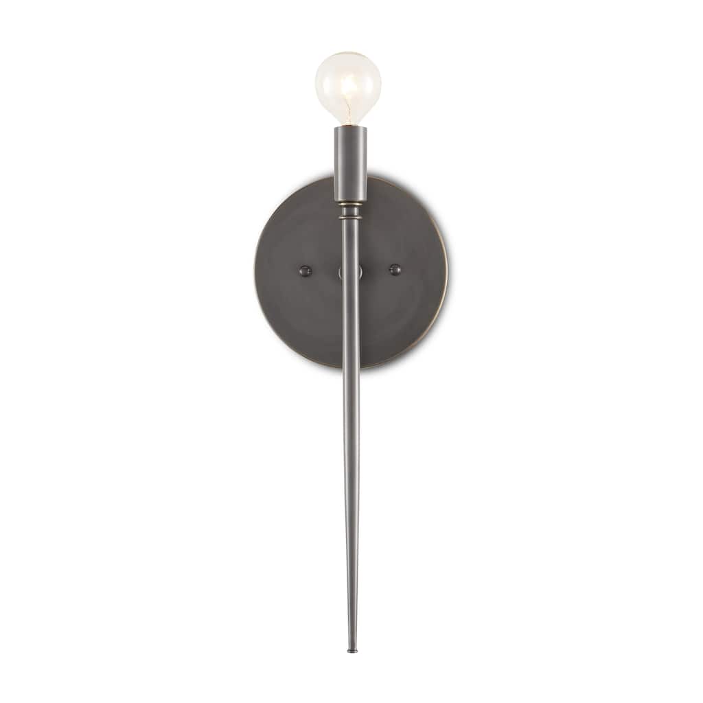 Currey & Company Bel Canto 1-Light Bronze Wall Sconce - 15.125"h x 6"w x 3.75"d