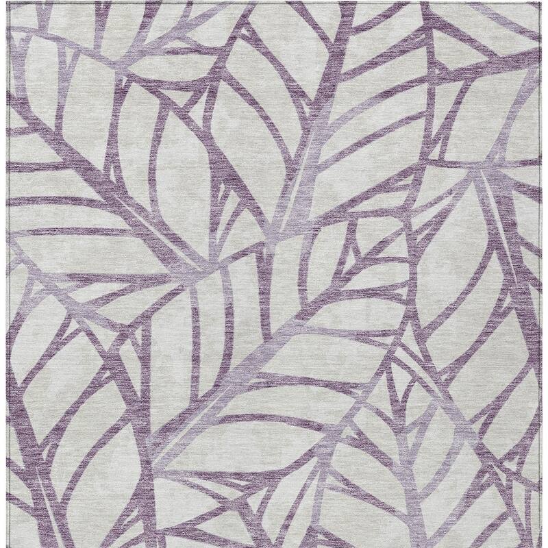 HomeRoots Floral Transitional Rectangle Outdoor Rug