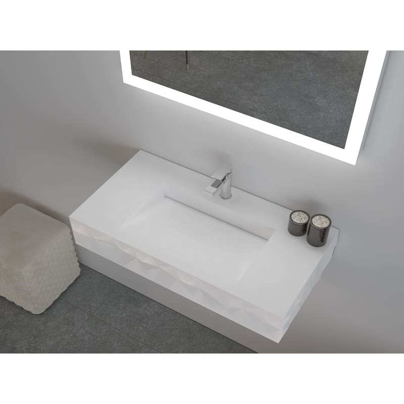 Knightsbrook 36"&60" Floating Wall Mounted Bathroom Sink