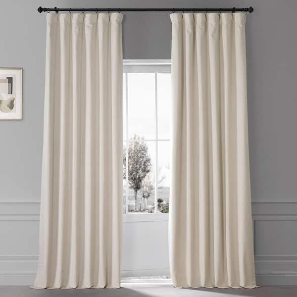 slide 2 of 175, Exclusive Fabrics Signature Plush Velvet Hotel Blackout Curtains (1 Panel) - Luxury Soft Drapery for Light Control & Elegance