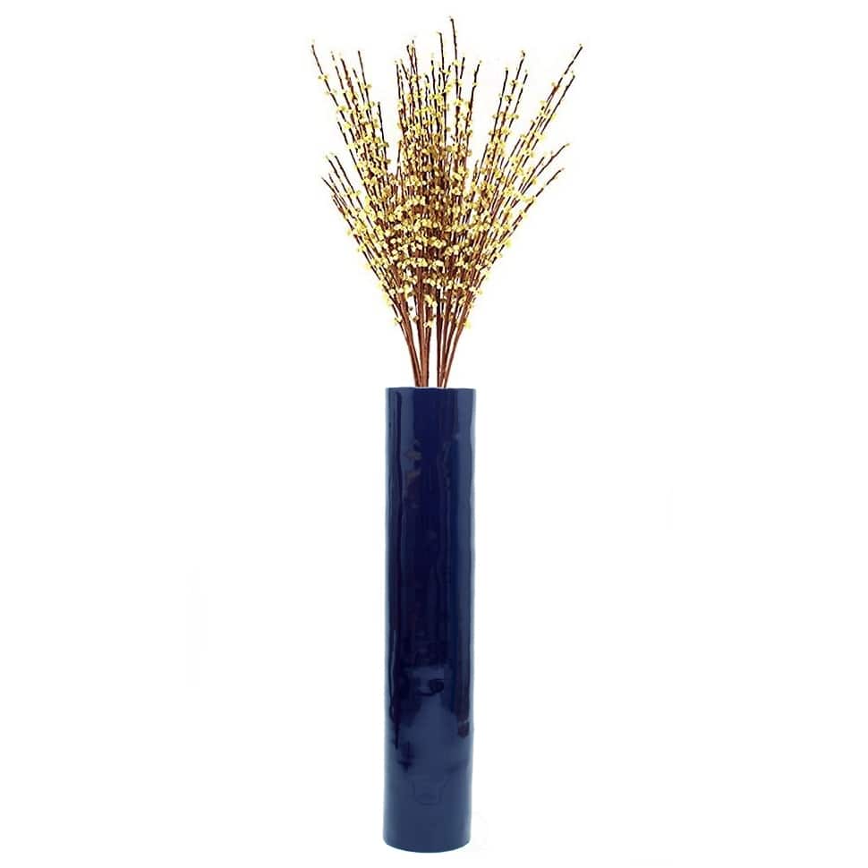 30-Inch-Tall Decorative Contemporary Bamboo Display Floor Vase - Cylinder Shape - Stylish Home Decor Accent - Modern Tall Vase