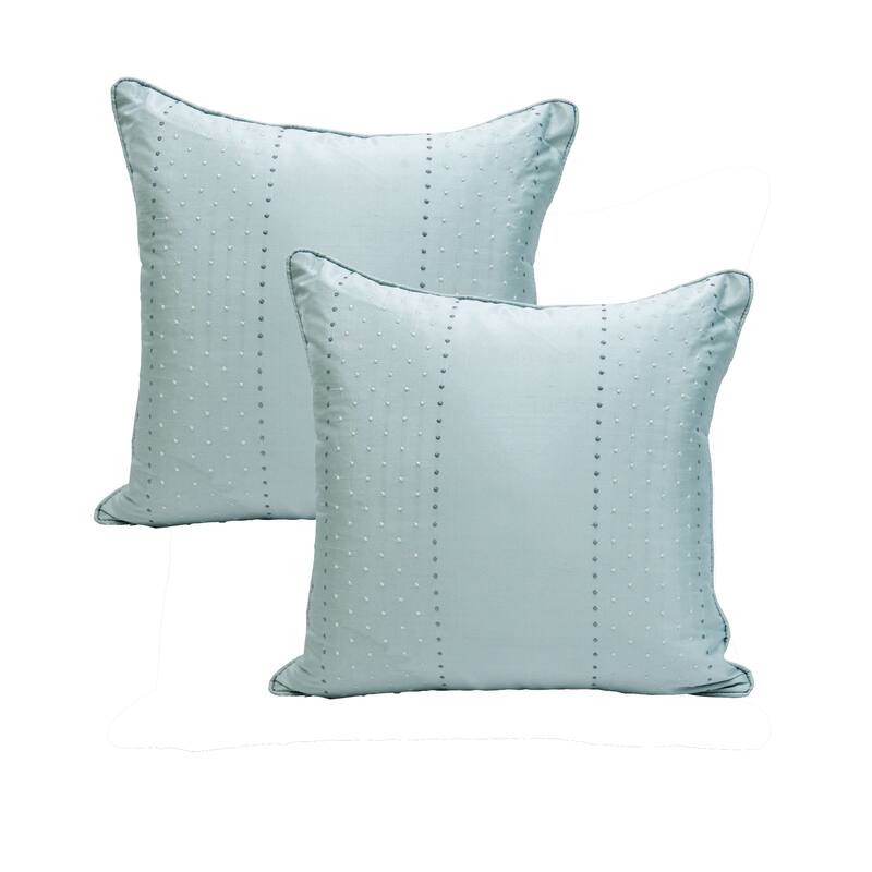 Marquesa Dots Slub Texture Pillow Shell 2 Piece Set, NO INSERT