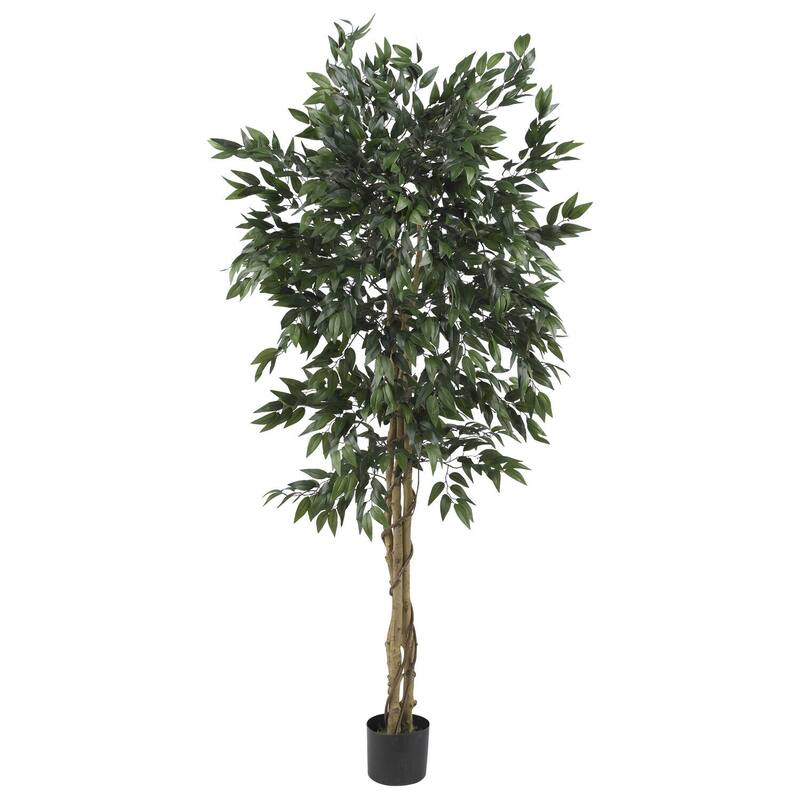 Artificial Smilax Tree 5ft - Indoor Greenery Plant in Pot - Modern Decor & Holiday Tree - All Season Faux Tree - 5ft.