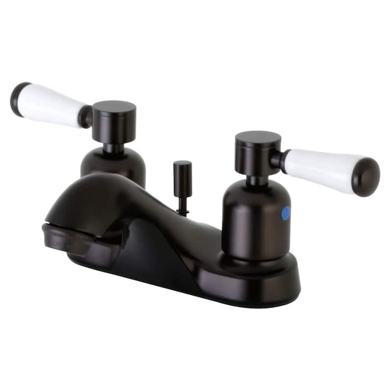Kingston Brass Paris 1.2 GPM Centerset Bathroom Faucet with Porcelain