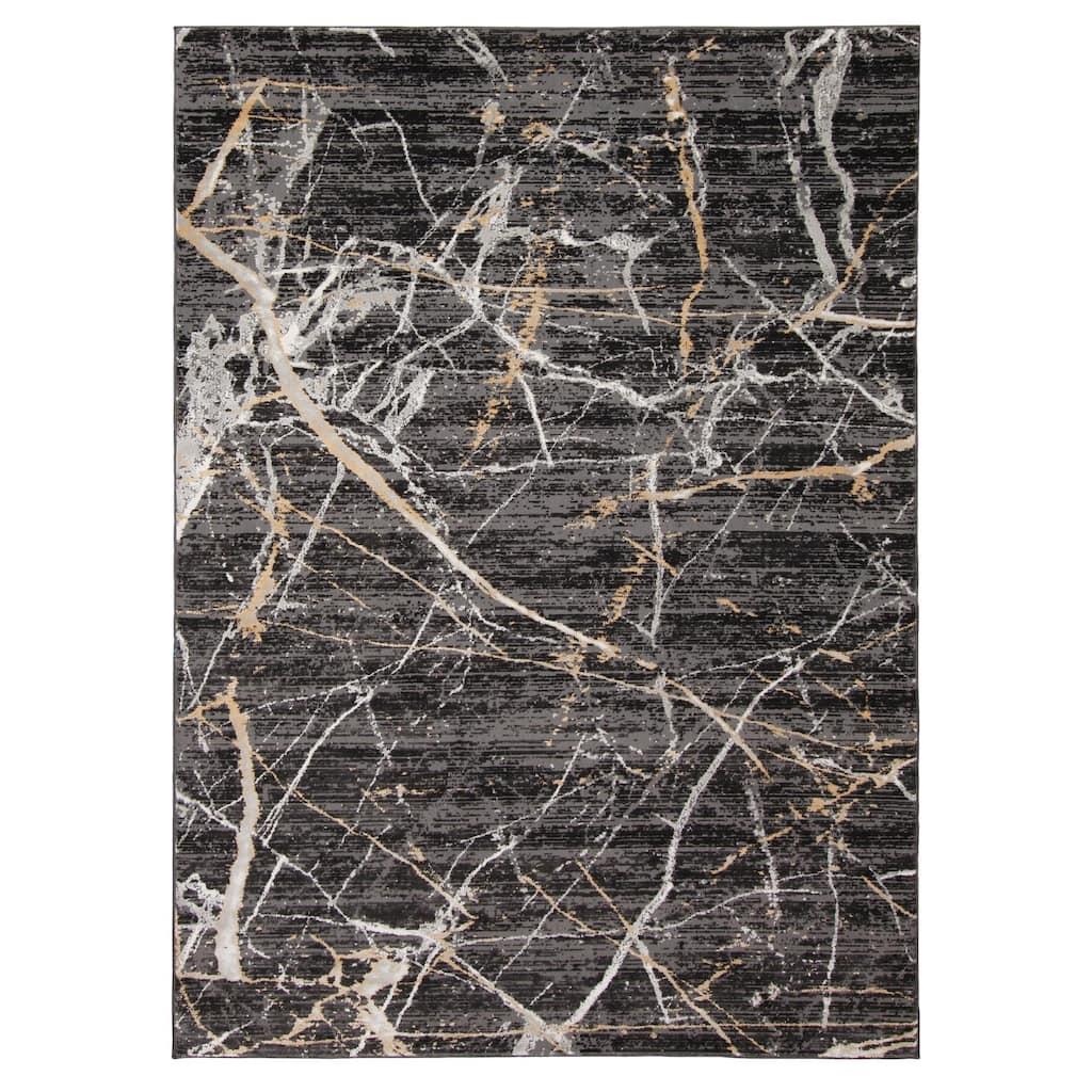 ECARPETGALLERY Florence Dark Grey Casual Rug