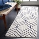 preview thumbnail 58 of 154, SAFAVIEH Adirondack Benilda Modern Geometric Rug 2'6" x 10' Runner - Light Grey/Navy