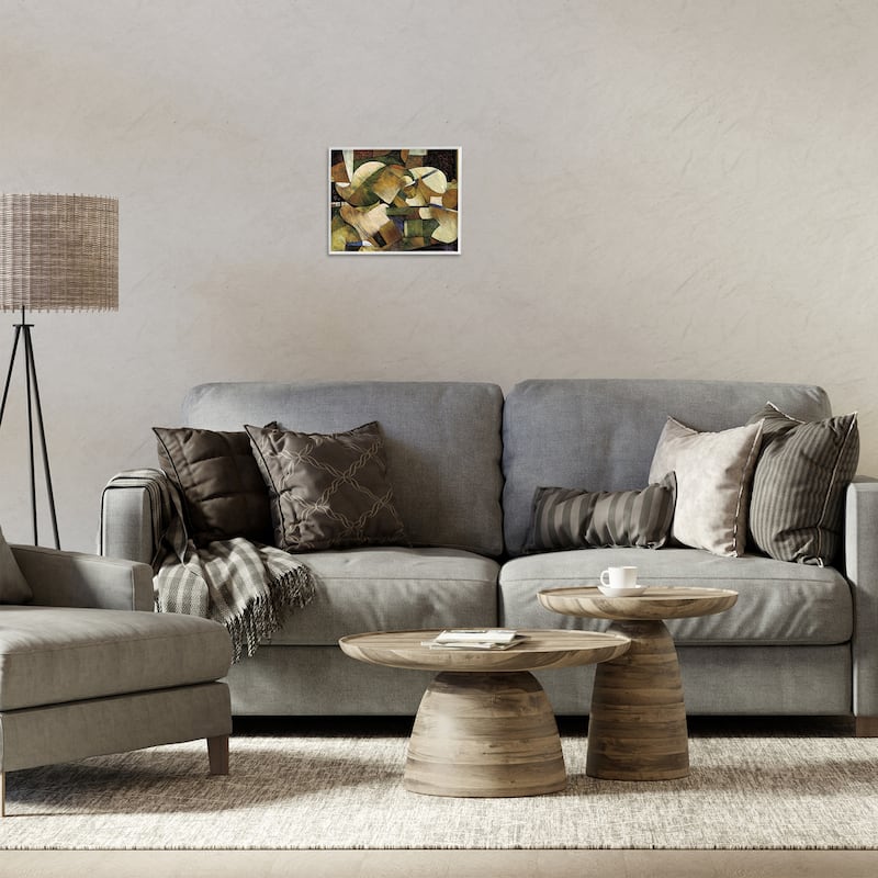 Stupell Expressive Geometric Abstraction Framed Giclee Art Design By Jonathan Parsons