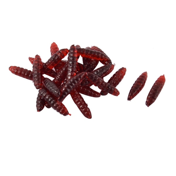 Unique Bargains 30 Pcs 0.8 Emulational Lifelike Silicone Fishing Lure Fish Bait 0.5oz