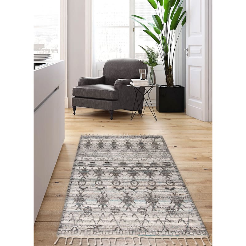 Tangier Grey Rug 4'11" x 8'4" - 4'11 x 8'4