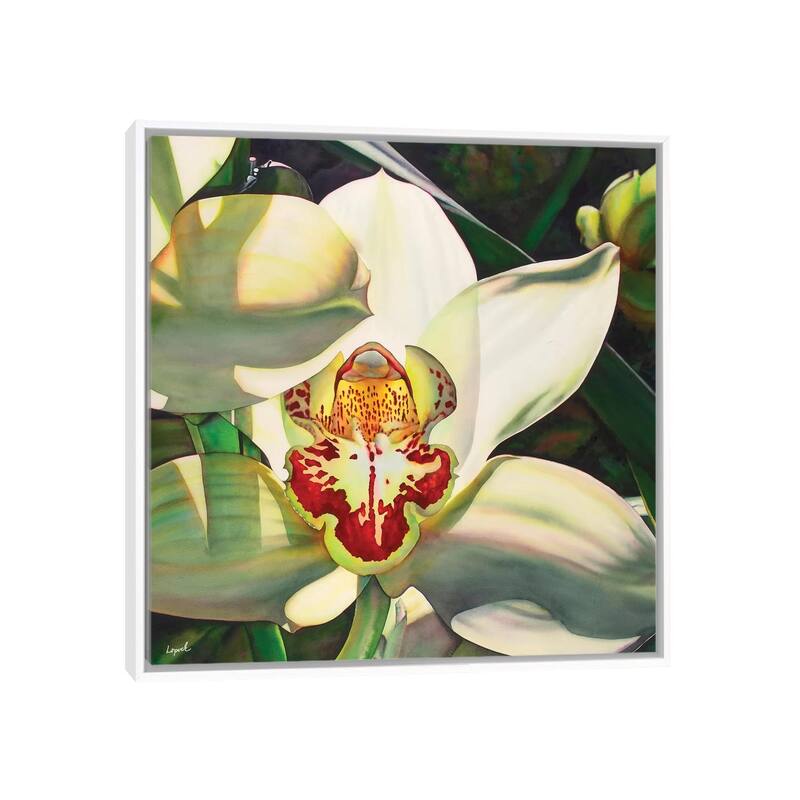 iCanvas "Pale Orchid III" by Lisa Lopuck Framed Canvas Print - 18x18 - White