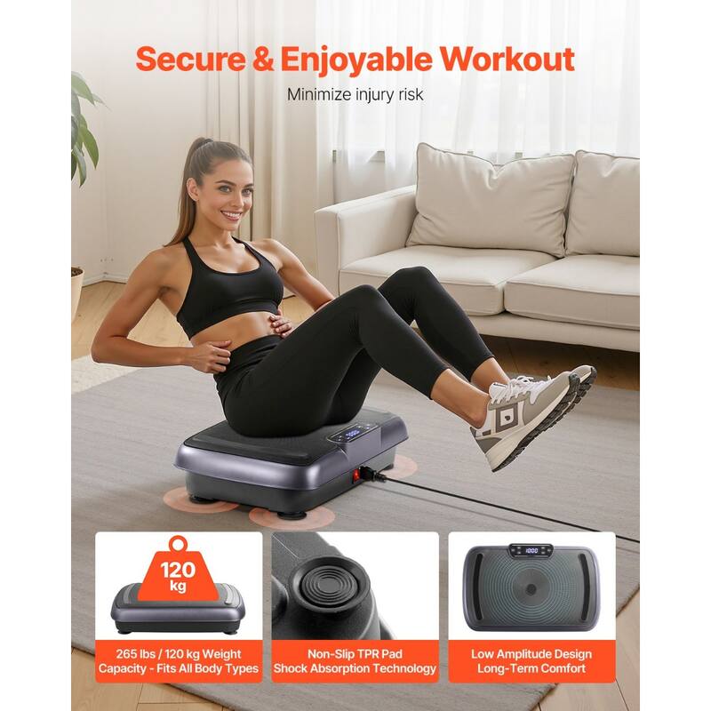 3D Vibration Plate Exercise Machine – 99 Speed Levels, Full-Body Workout Platform with Foot Acupressure