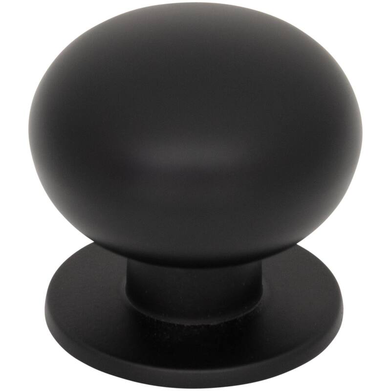 Top Knobs TK3330 Lambert 1-1/4" Mushroom Cabinet Knob from the - Flat Black