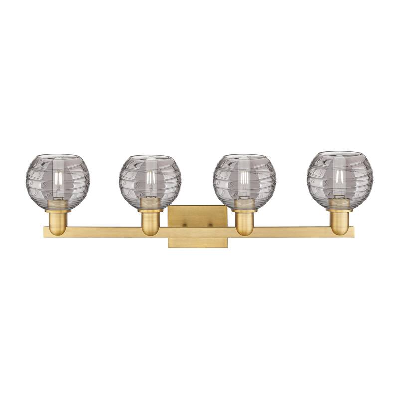 Innovations Lighting Downtown Urban - Athens Deco Swirl - 4 Light 36" Bath Vanity Light