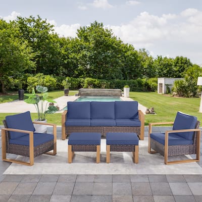 Gymojoy Outdoor Wicker Patio Furniture Sofa Set