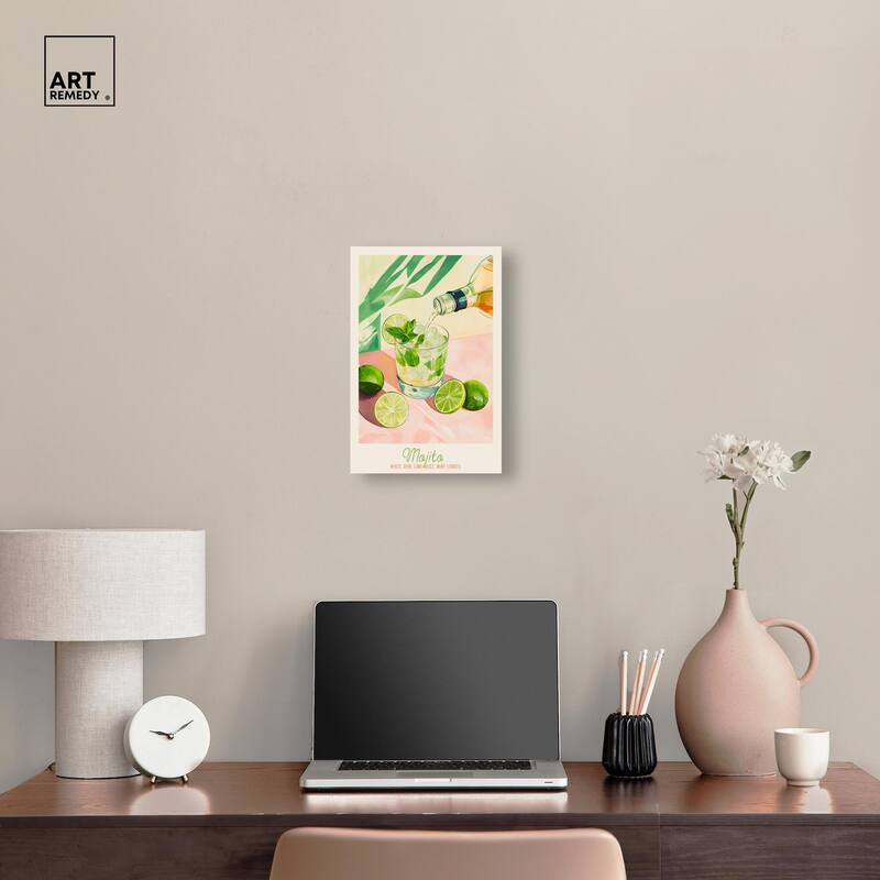 Mojito Recipe Poster Canvas by Art Remedy, Gallery Wrapped