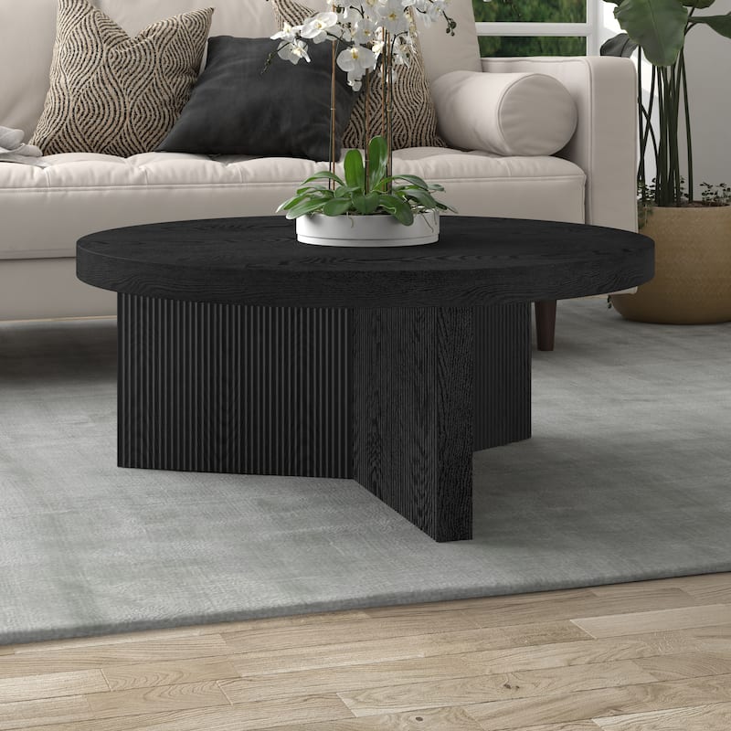 Holm 36" Wide Round Coffee Table