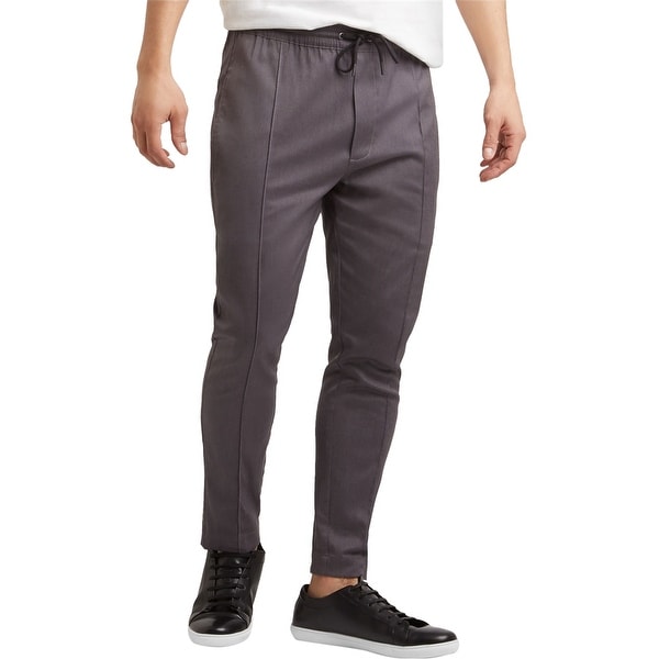 Kenneth Cole Mens Techni-Cole Casual Jogger Pants, grey, Large
