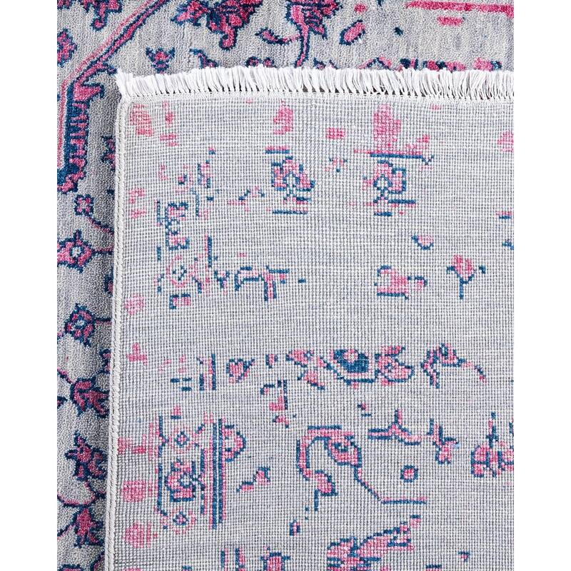 Ikat One-of-a-Kind Hand-Knotted Area Rug - Gray, 8' 1" x 10' 4" - 8' 1" x 10' 4"