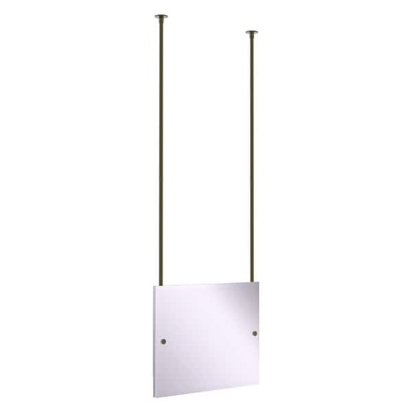 slide 2 of 28, Allied Brass Frameless Rectangular Landscape Ceiling Hung Mirror with Beveled Edge