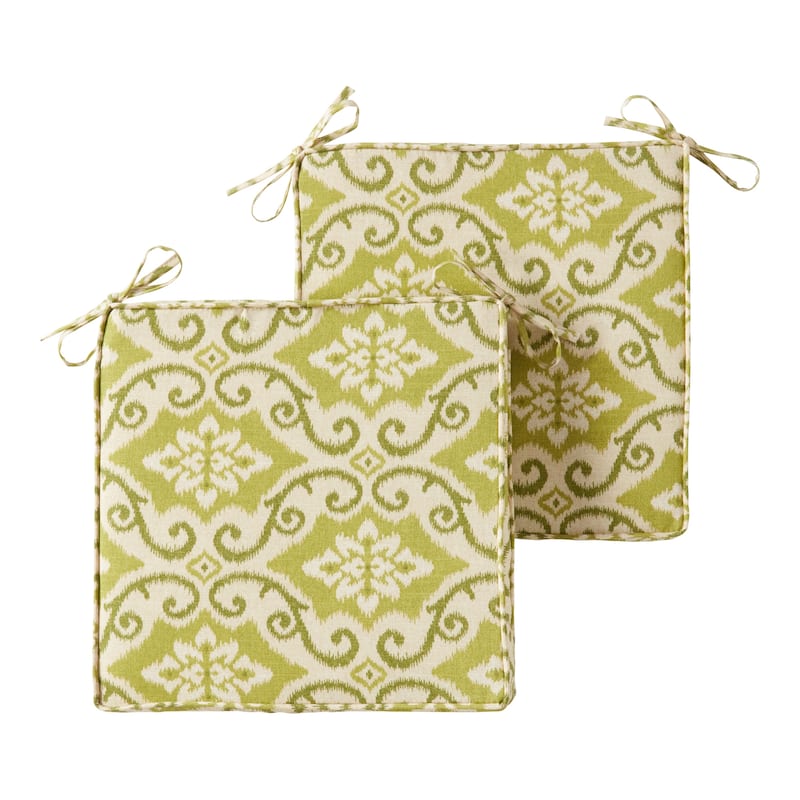 Greendale Home Fashions 18" Square Outdoor Chair Pad (Set of 2)