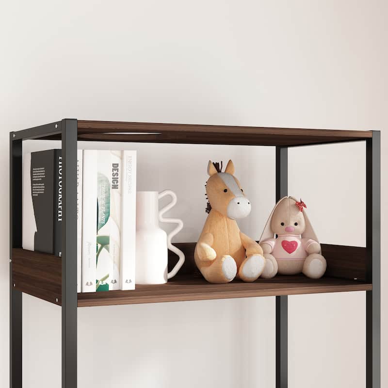 Modern Multipurpose Cat Litter Box Furniture Cabinet,2 Wood Frame.