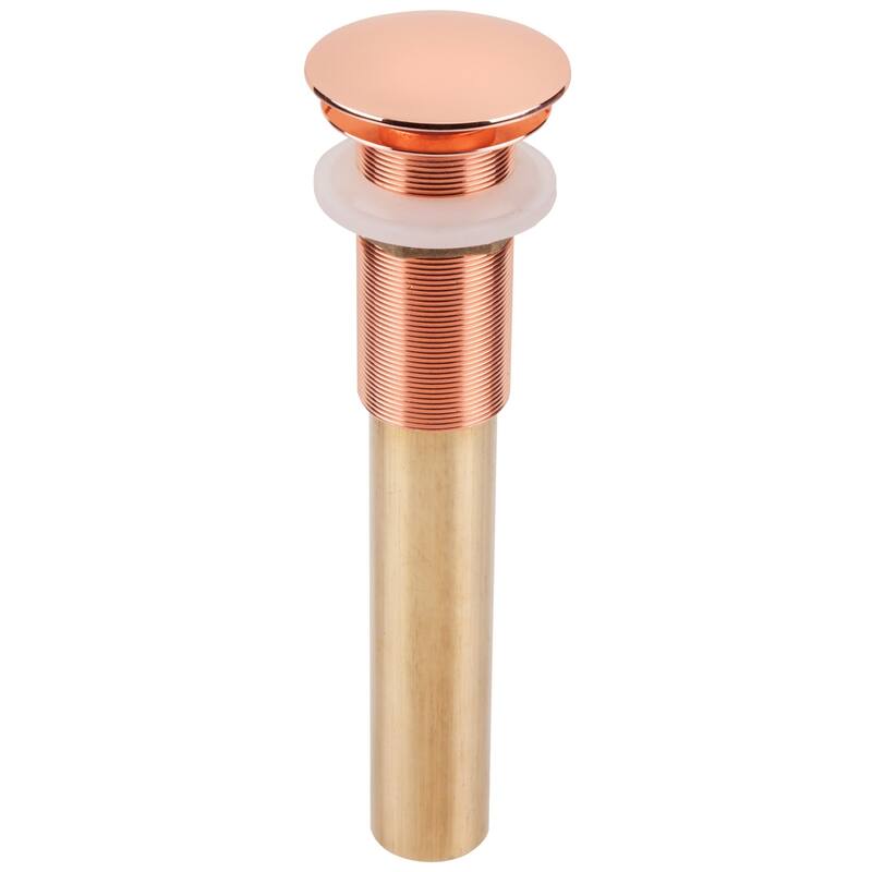SinkSense 1.5" Pop-Up Sink Drain in Polished Copper - No Overflow