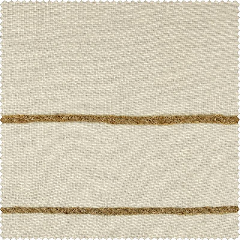 Exclusive Fabrics Bordered Textured Cotton Curtains For Bedroom & Living Room Curtains - Single Panel Drapes