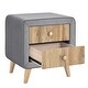 preview thumbnail 12 of 56, 4 Pcs Bedroom Sets Platform Bed with 2 Nightstands and Storage