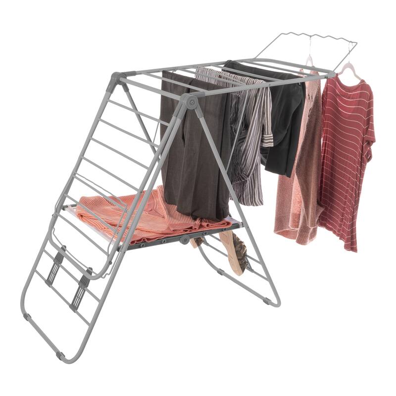 Everyday Home Indoor/Outdoor Folding Clothes Drying Rack
