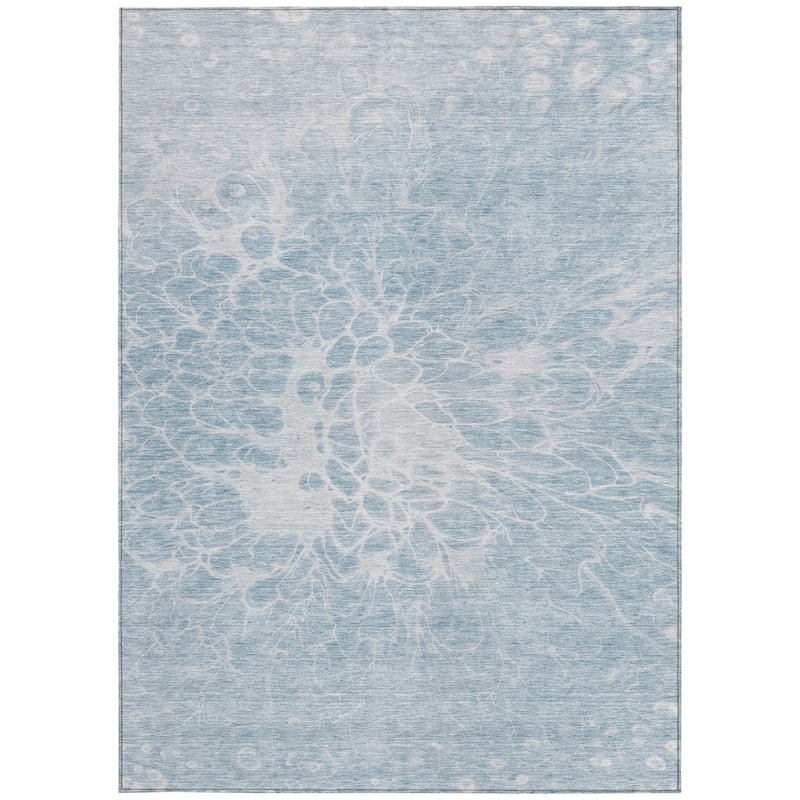 HomeRoots Abstract Transitional Rectangle Outdoor Rug