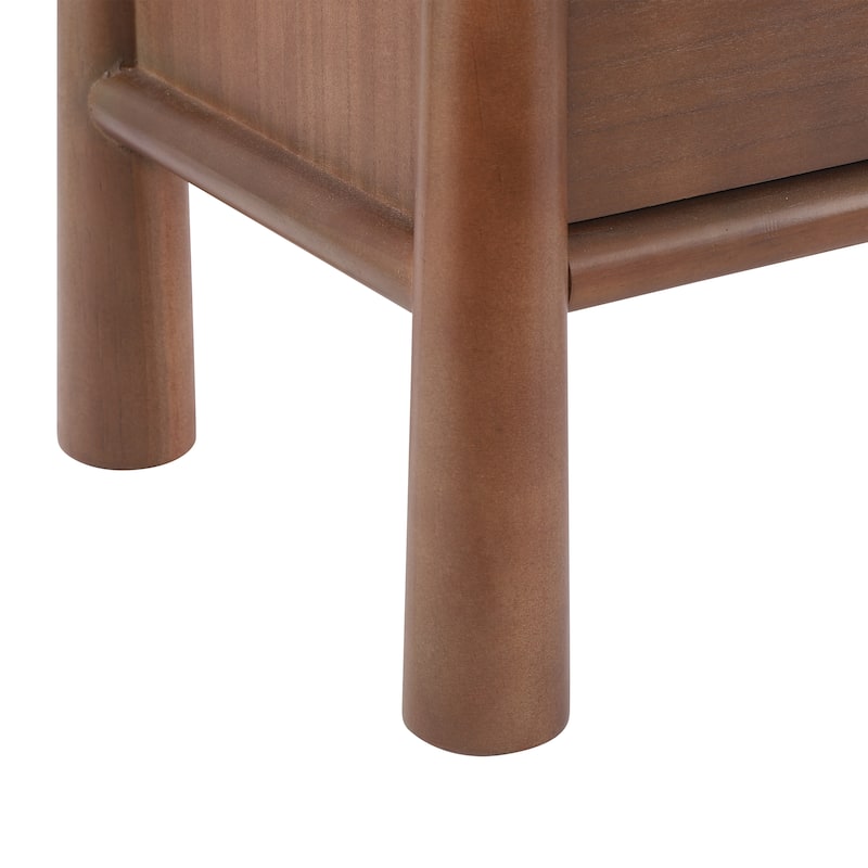 Christopher Knight Home - Modern Minimalist 23.62" Nightstand with Solid Wood Round Tapered Legs, Multi-Functional Use