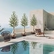 preview thumbnail 4 of 15, Artificial Olive Tree 6FT(72in) Tall Faux Silk Olive Trees